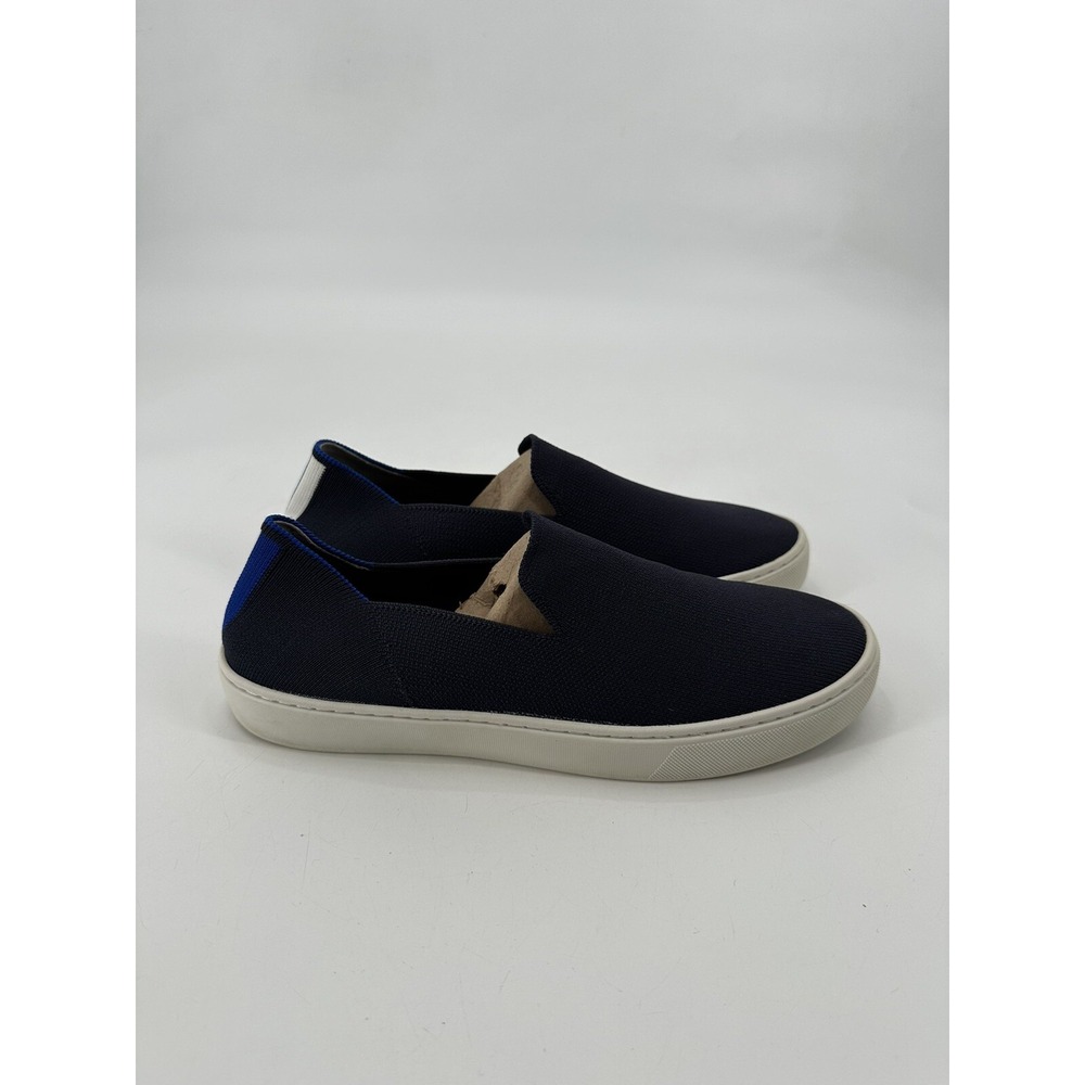 Rothy's Slip On Sneakers Women's Size 9 Navy Blue/White